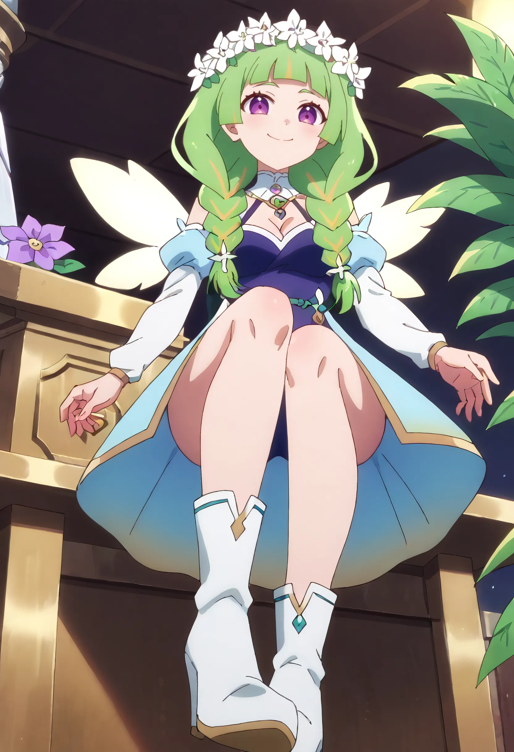 Preview of Flower_Hat LoRA