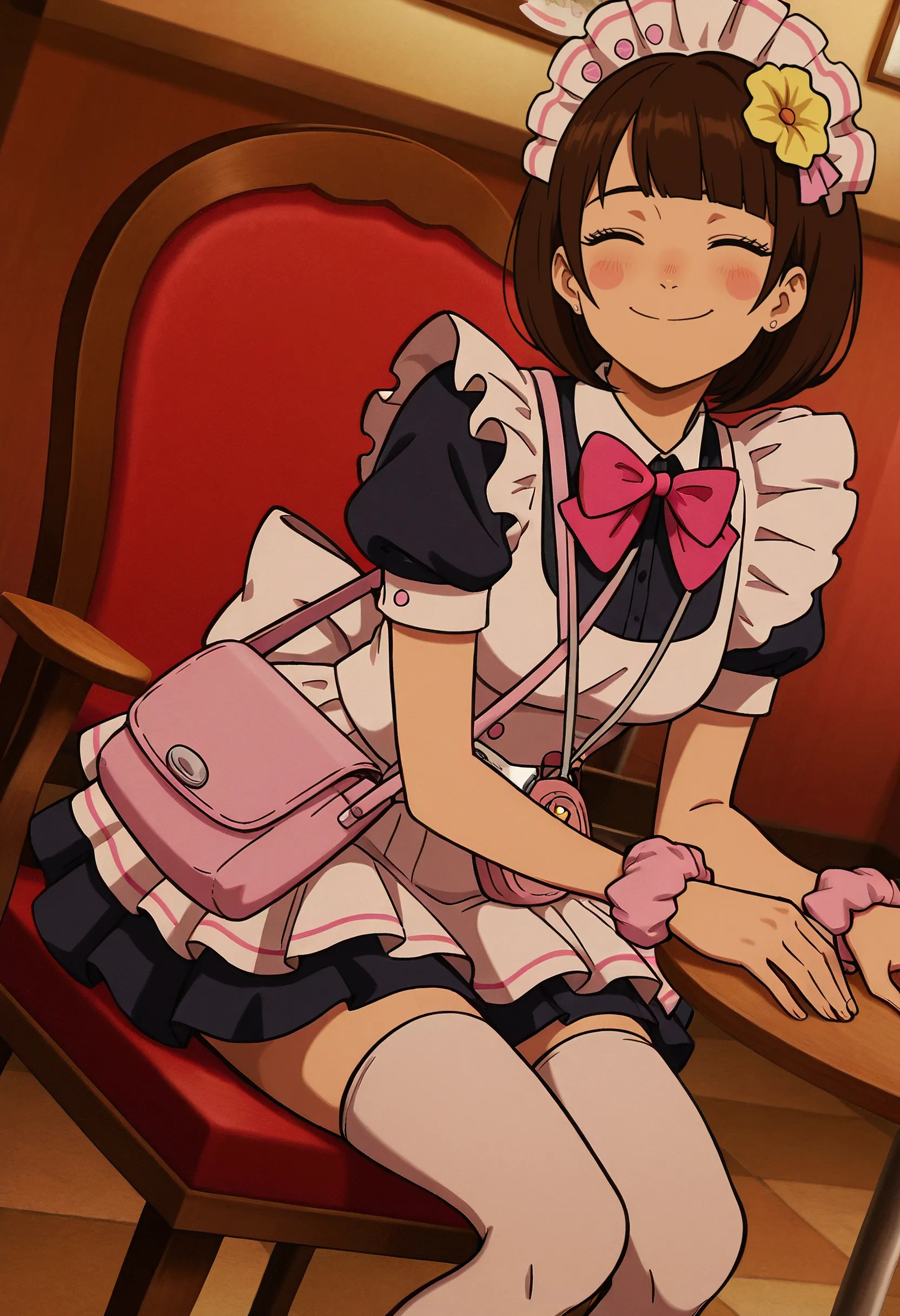 Preview of Moe_Moe_Kikoho_Waitress LoRA