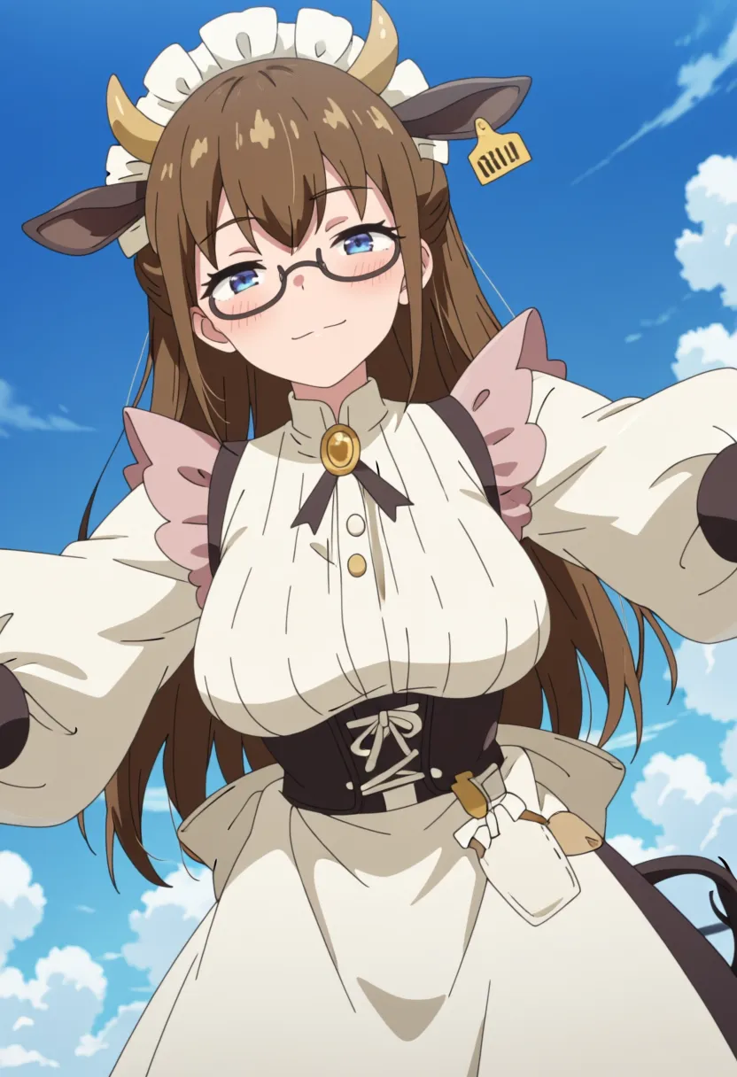 Preview of Cow_Maid LoRA