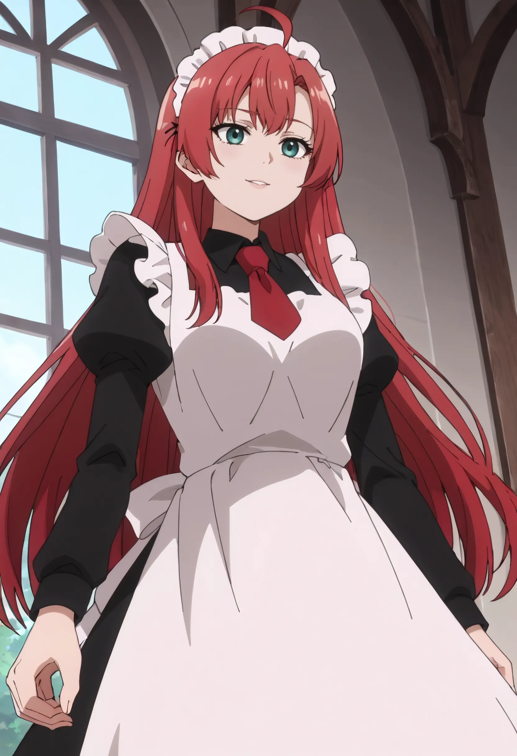 Preview of Red-Haired_Maid LoRA